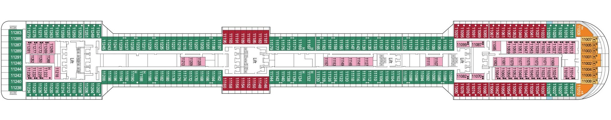 Deck 11 - Meraviglia plan